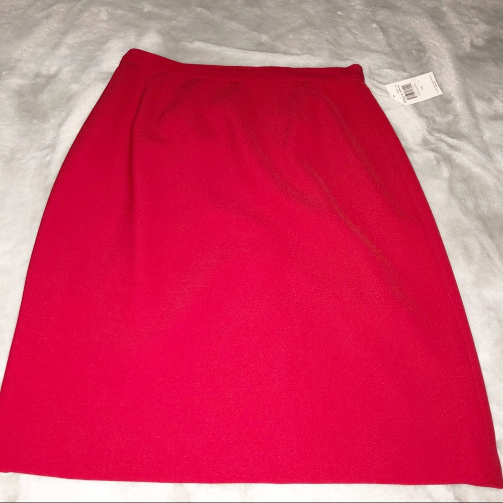 *NWT* Rafaella Skirt Red Straight High Waist